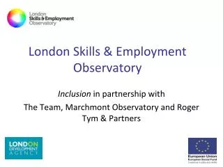 London Skills &amp; Employment Observatory