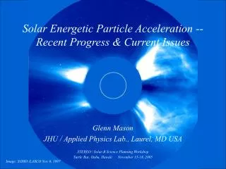 Solar Energetic Particle Acceleration -- Recent Progress &amp; Current Issues
