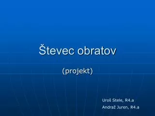 tevec obratov