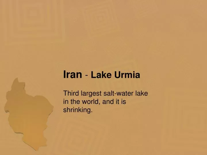 iran lake urmia