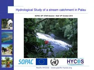 Hydrological Study of a stream catchment in Palau
