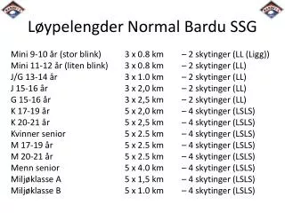 l ypelengder normal bardu ssg