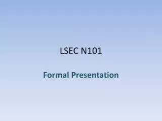 LSEC N101
