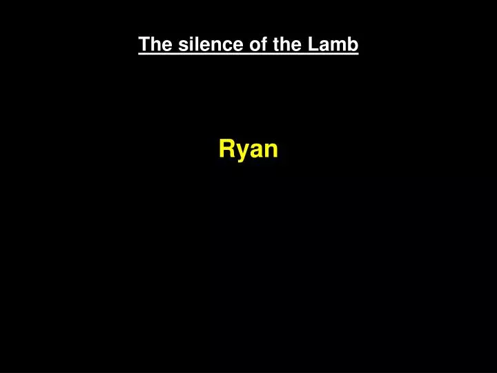 the silence of the lamb