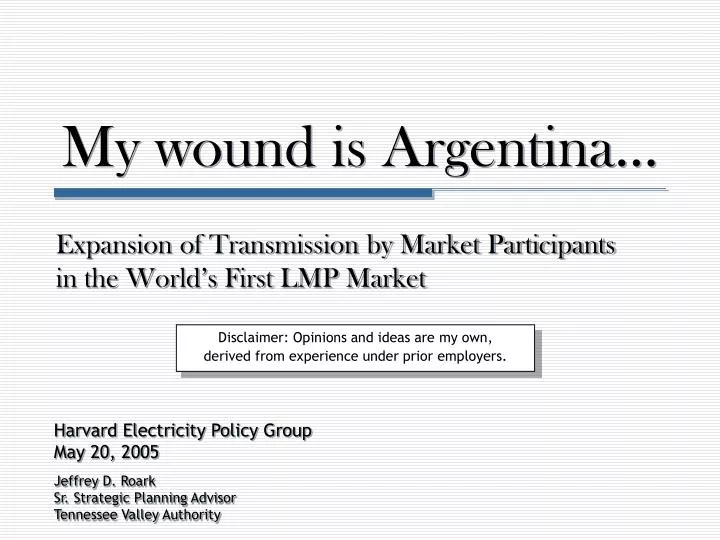 my wound is argentina