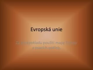evropsk unie