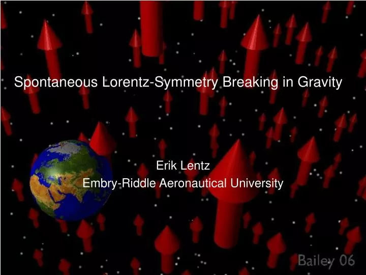 spontaneous lorentz symmetry breaking in gravity