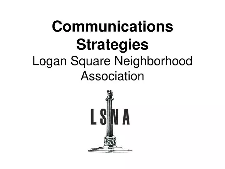 communications strategies logan square neighborhood association