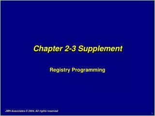 Chapter 2-3 Supplement