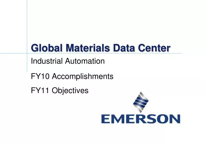 global materials data center