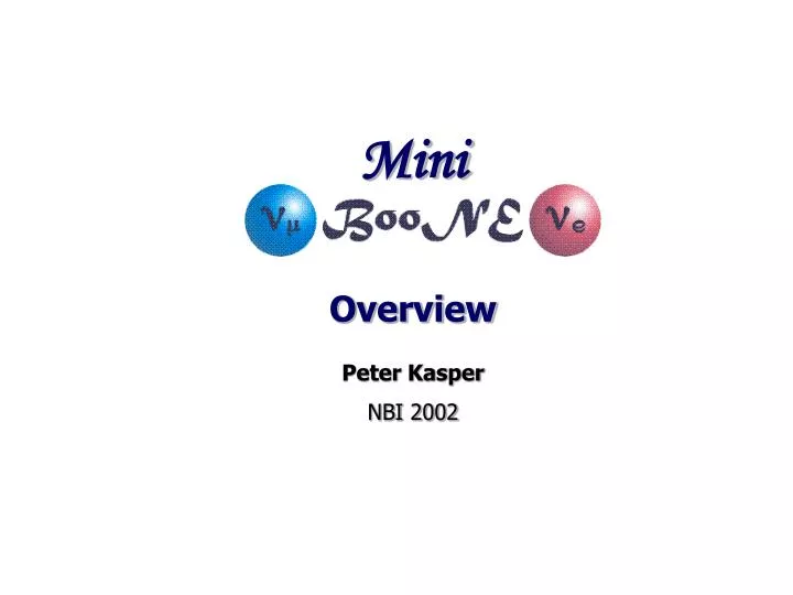 mini overview peter kasper nbi 2002