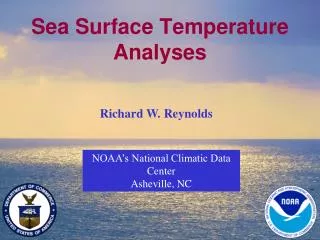 Sea Surface Temperature Analyses