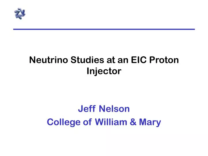 neutrino studies at an eic proton injector