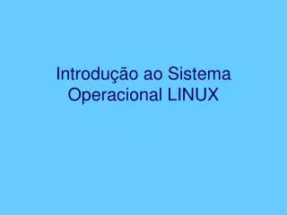 introdu o ao sistema operacional linux