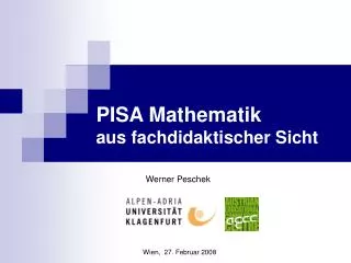 pisa mathematik aus fachdidaktischer sicht