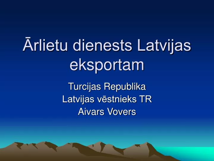 rlietu dienests latvijas eksportam