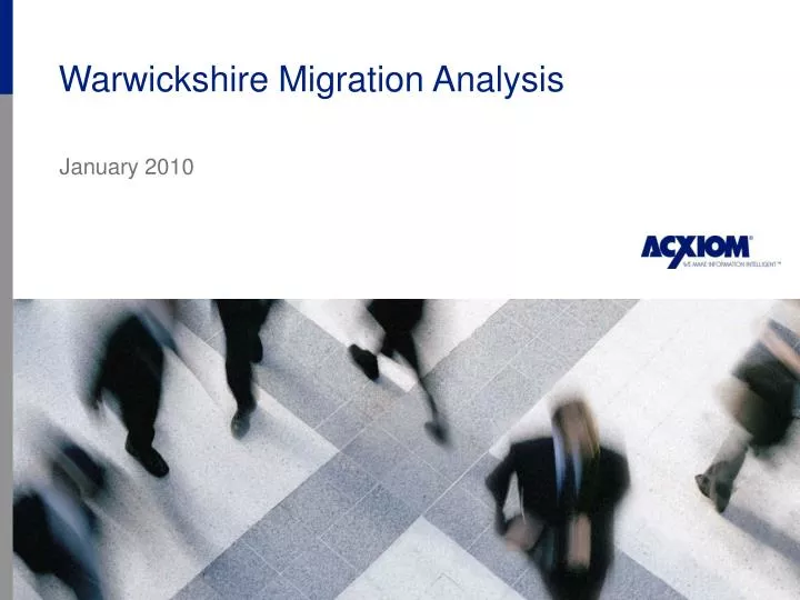 warwickshire migration analysis