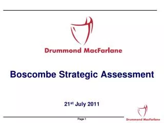 Boscombe Strategic Assessment