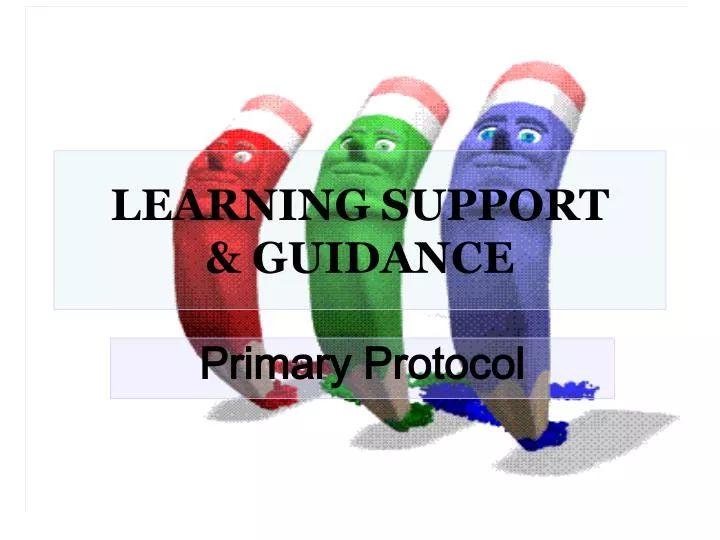 learning support guidance