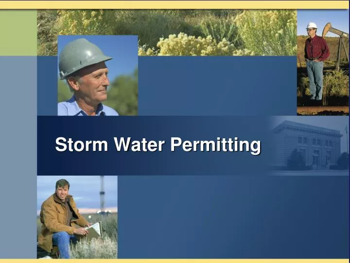 storm water permitting