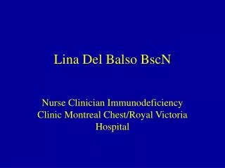 Lina Del Balso BscN