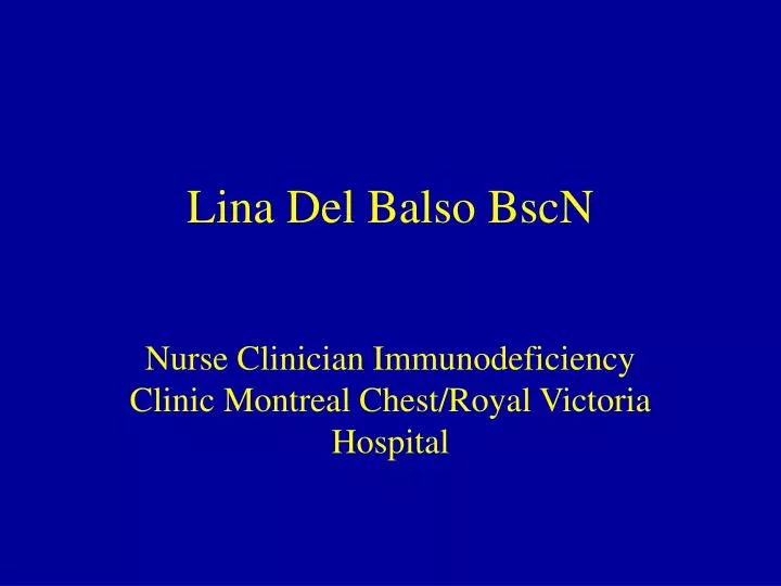 lina del balso bscn
