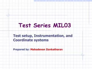 Test Series MIL03