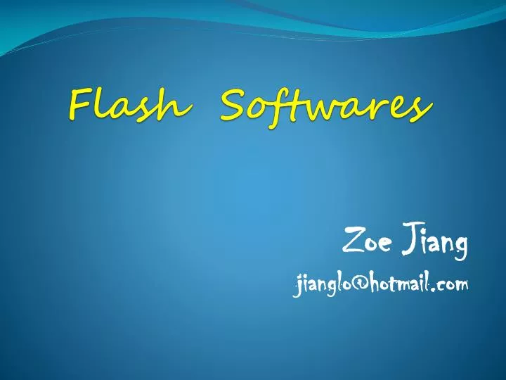 flash softwares
