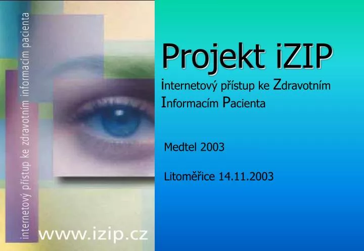 projekt izip i nternetov p stup ke z dravotn m i nformac m p acienta