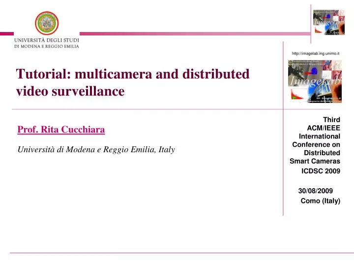 tutorial multicamera and distributed video surveillance