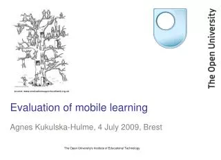 Evaluation of mobile learning