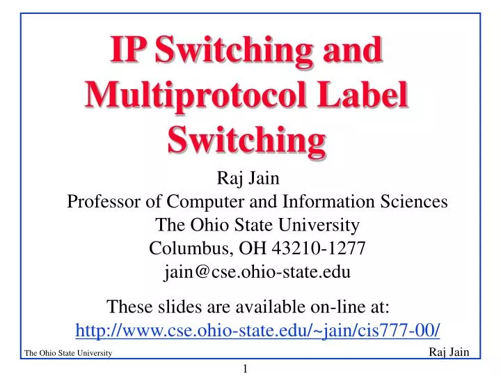 ip switching and multiprotocol label switching