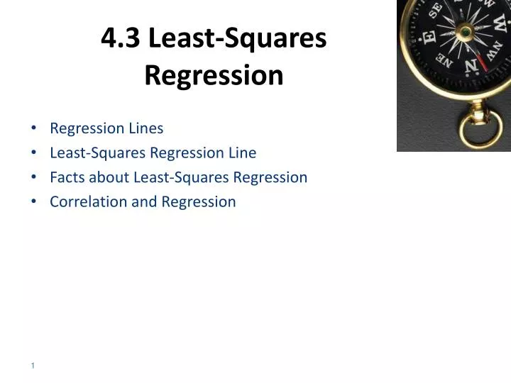 4 3 least squares regression