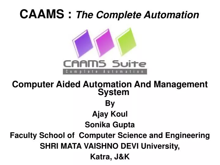 caams the complete automation