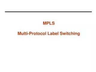 mpls multi protocol label switching