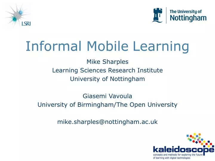 informal mobile learning