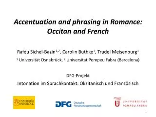 Accentuation and phrasing in Romance: Occitan and French
