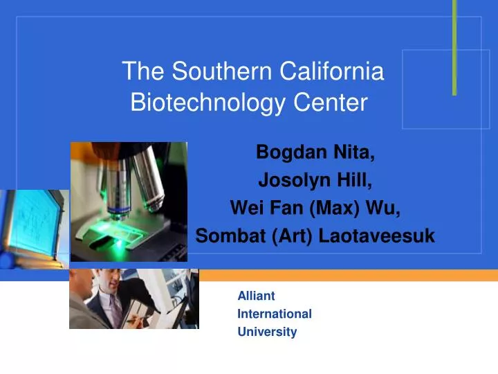the southern california biotechnology center
