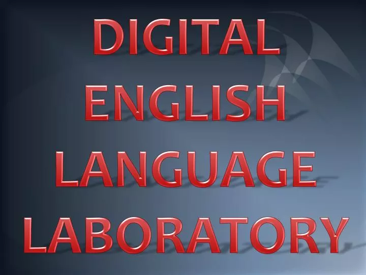 digital english language laboratory
