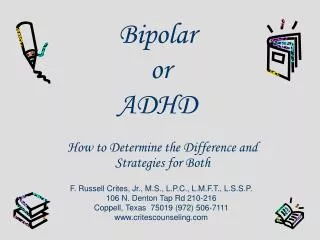 Bipolar or ADHD