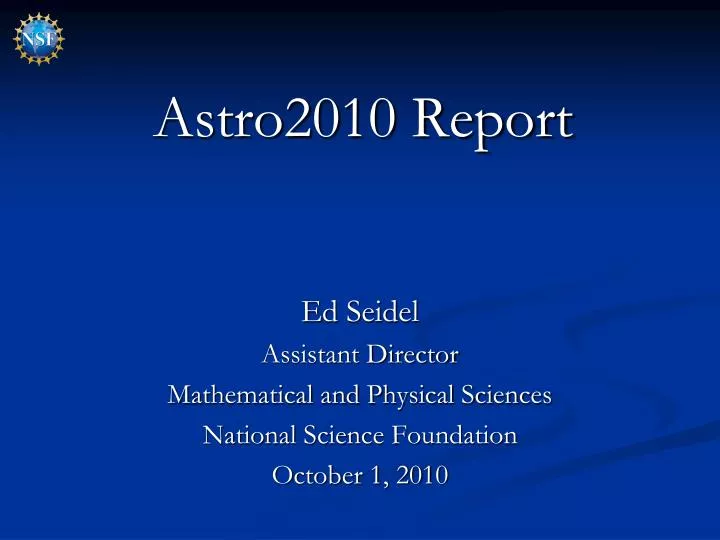 astro2010 report