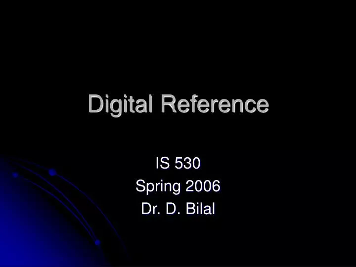 digital reference