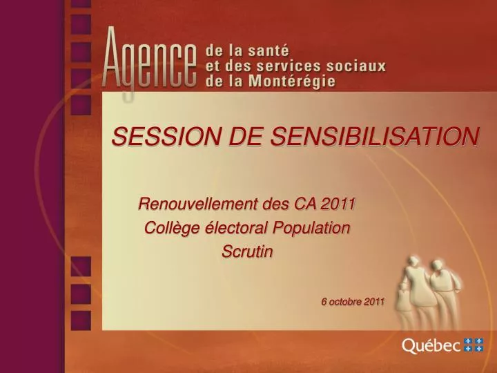 session de sensibilisation