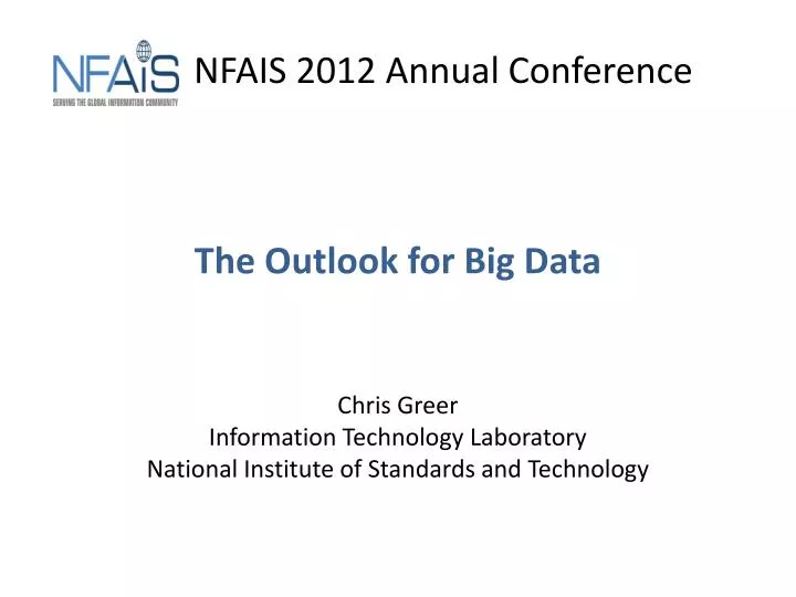 the outlook for big data