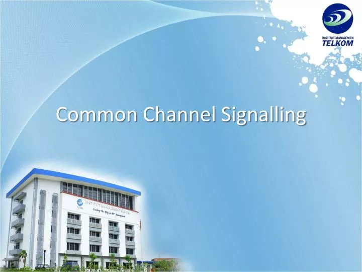 common channel signalling