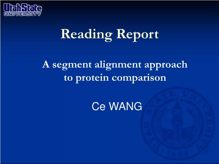 a segment alignment approach to protein comparison