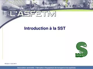introduction la sst