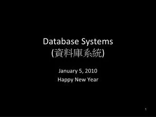 Database Systems ( ????? )