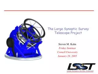 The Large Synoptic Survey Telescope Project