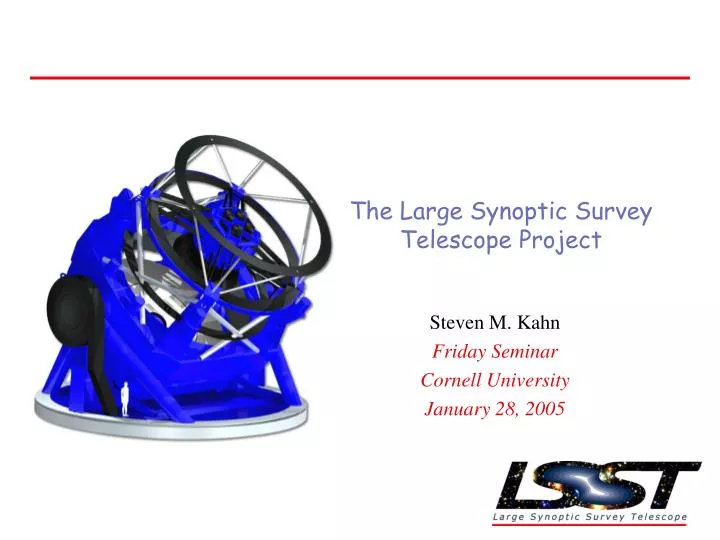 the large synoptic survey telescope project